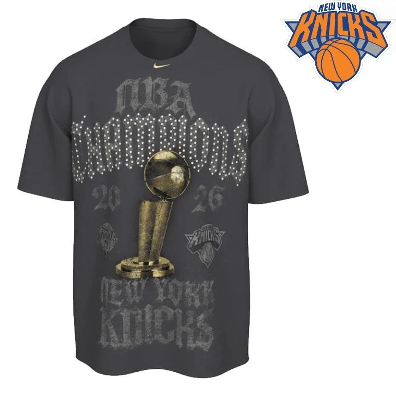 New York Knicks Champions Trophy NBA Finals 2026 Shirt