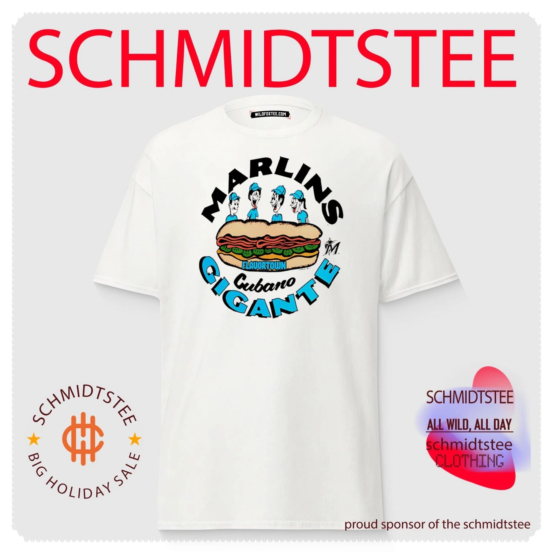 Miami Marlins Cubano Gigante food shirt