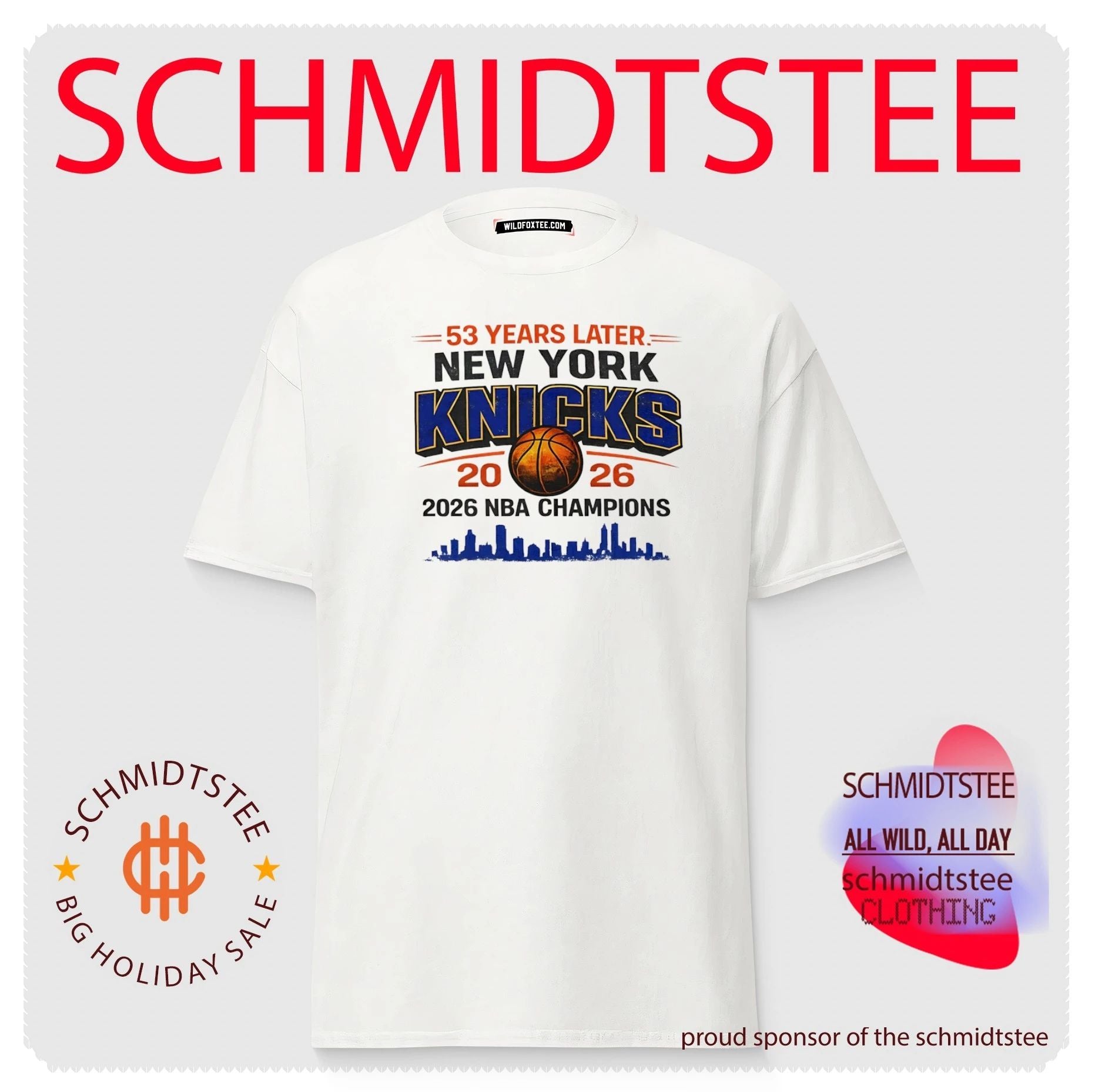 53 years later New York 2026 Champions Basketball shirt