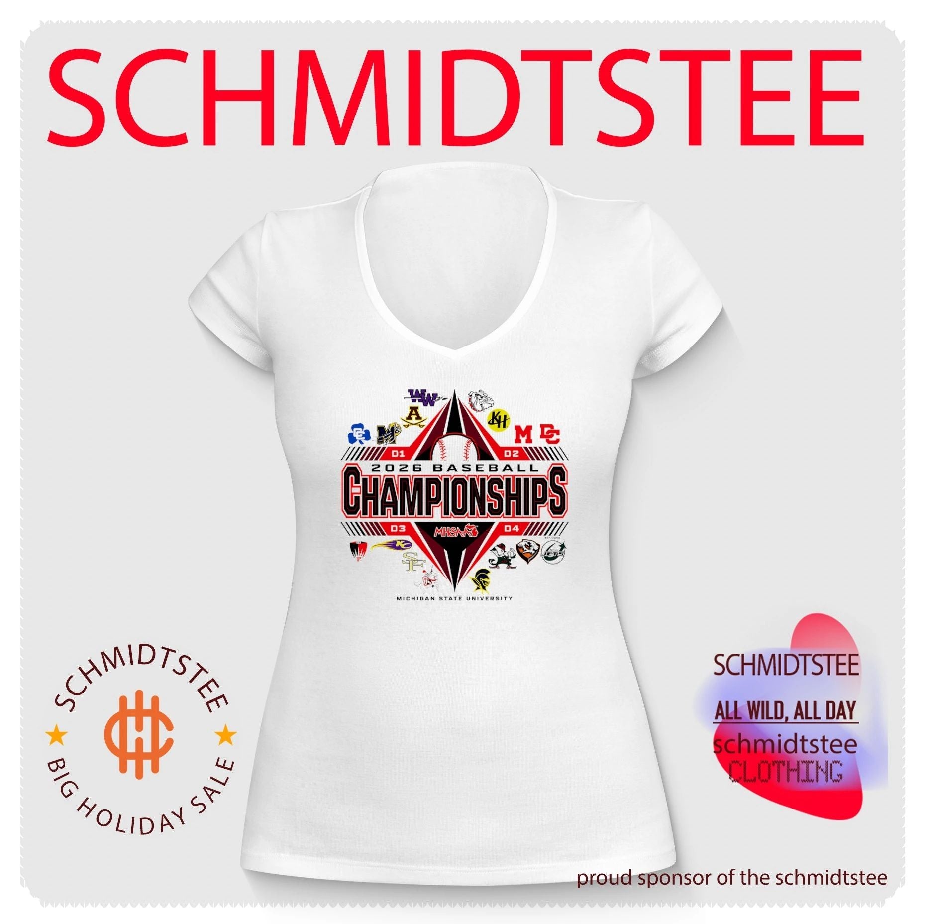 2026 MHSAA Baseball Championships logo shirt