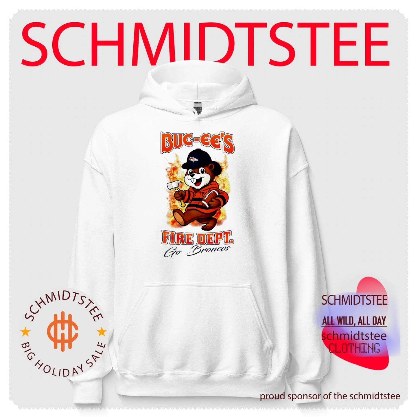 Denver Broncos Buc-Ee’s Fire Dept go Bears Firefighter Strong shirt