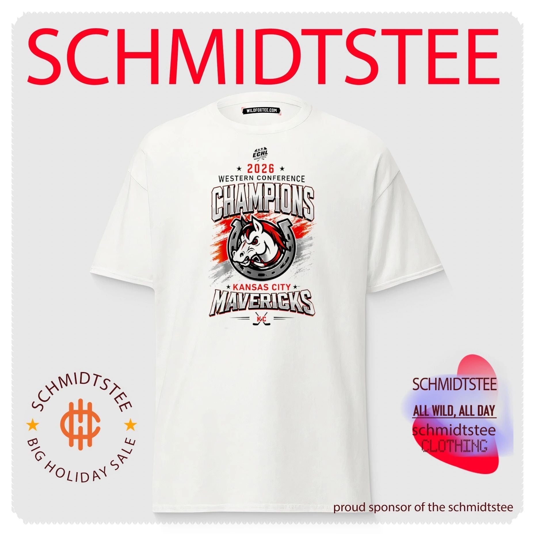 Kansas City Mavericks Hockey 2026 Western Conference Champions logo shirt