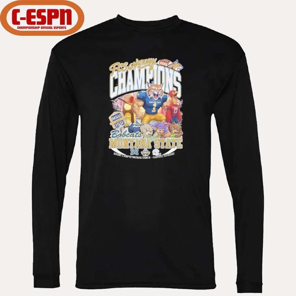 Montana State Bobcats Mascot 2025 FCS National Champions Shirt