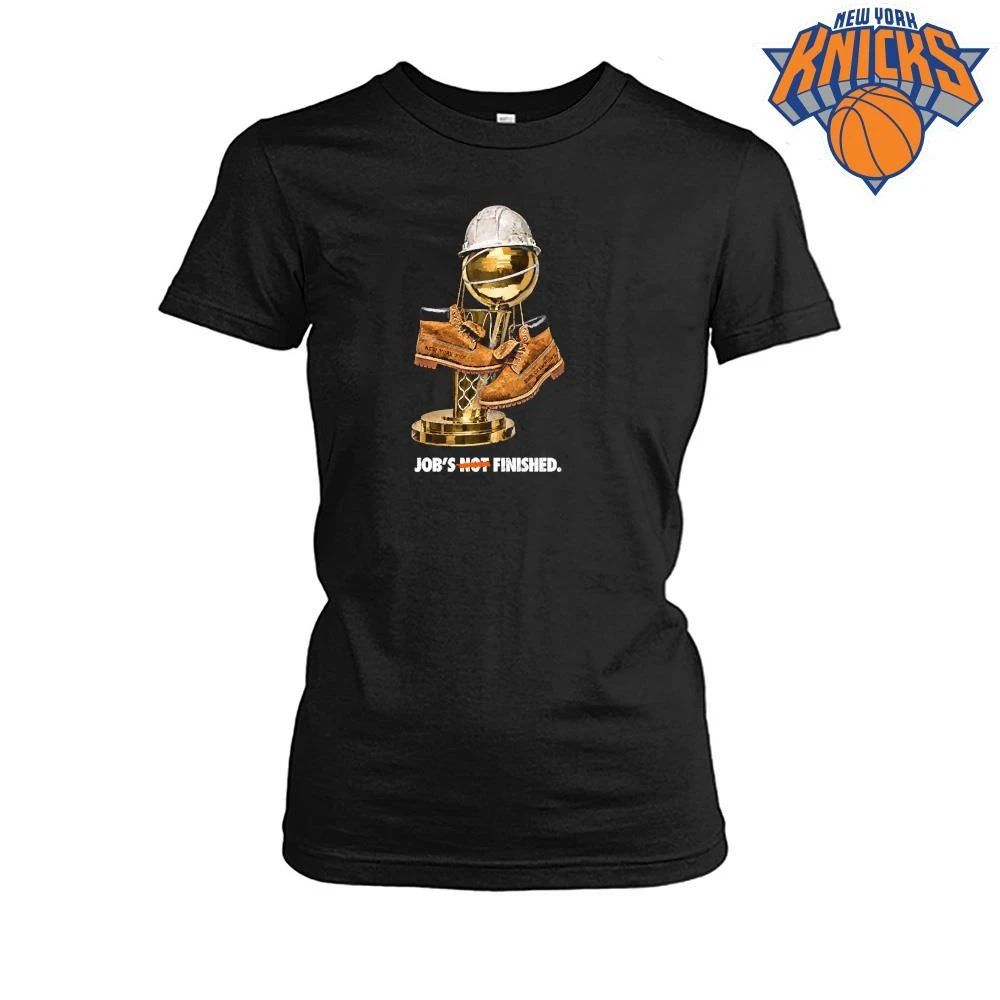 New York Knicks Champions 2026 Timberland Boot Larry O Brien Trophy Shirt
