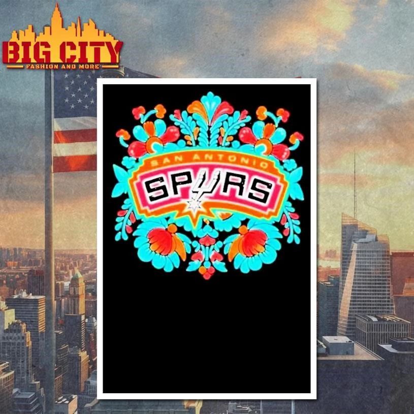 Antonio Spurs Fiesta Basketball Floral Nba Playoffs 2026 Shirt