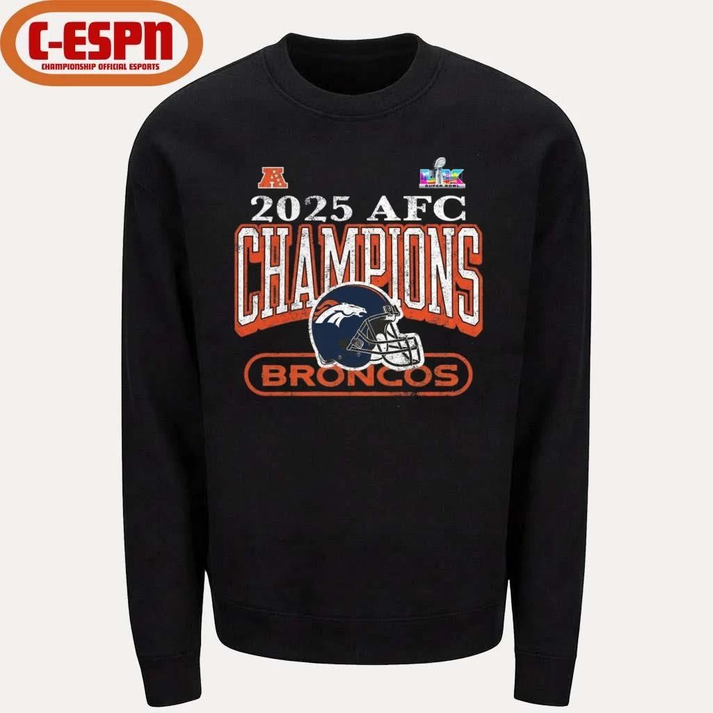 2025 AFC Champions Denver Broncos Super Bowl LX Bound T-Shirt