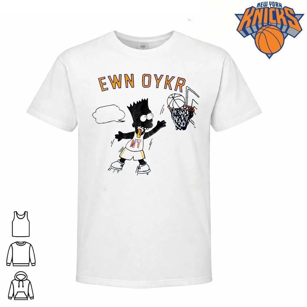 EWN OYKR Bart Simpson New York basketball vintage apparel NBA Finals 2026 shirt