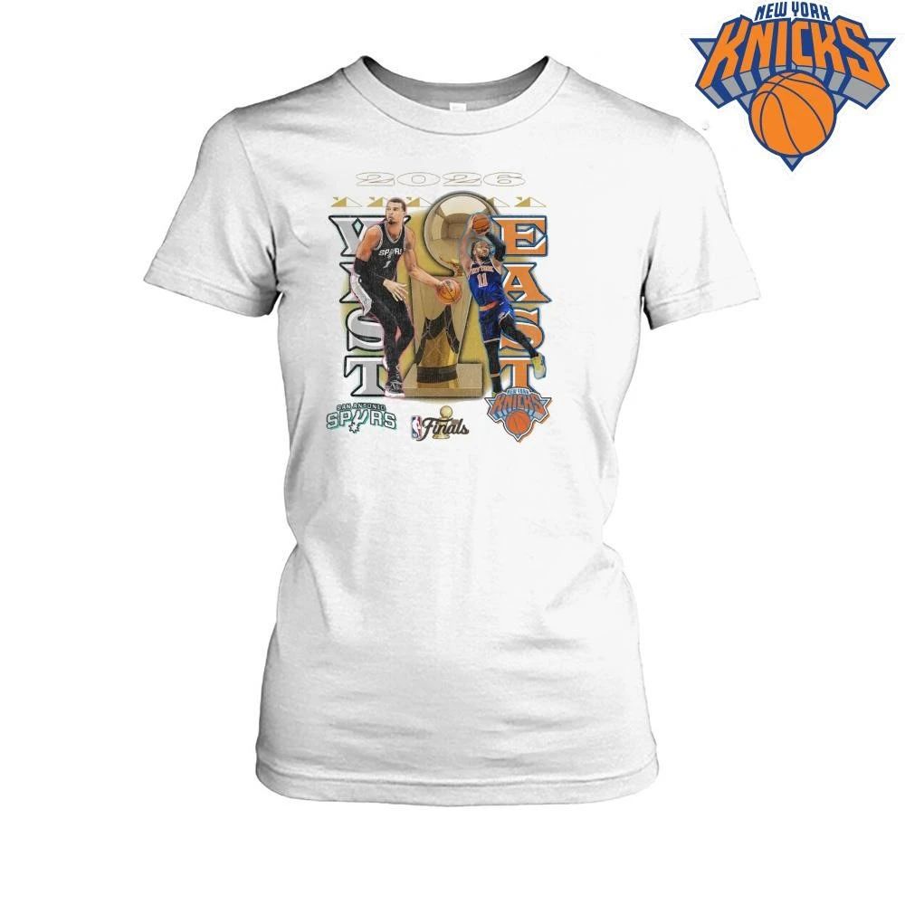 2026 NBA Finals New York Knicks vs San Antonio Spurs East vs West Matchup T Shirt