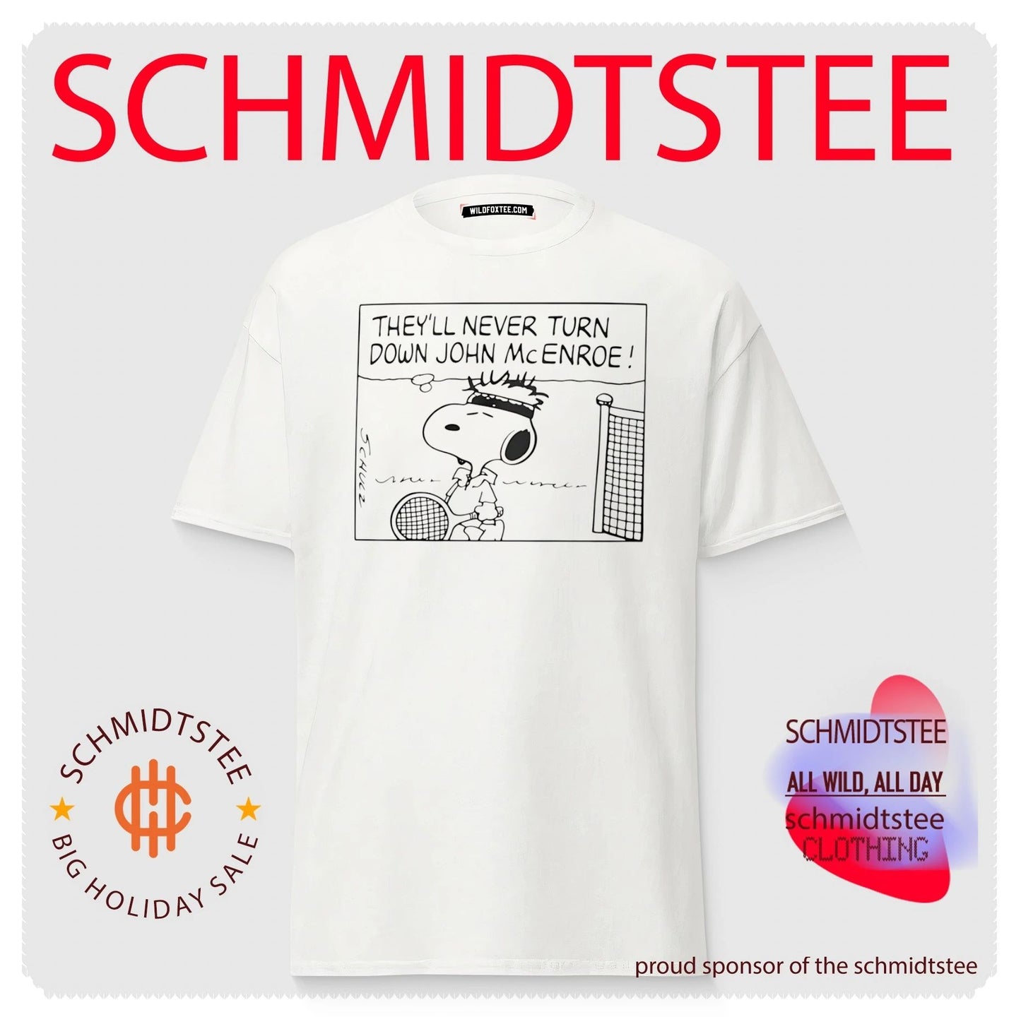 Snoopy They’ll never turn down John McEnroe shirt