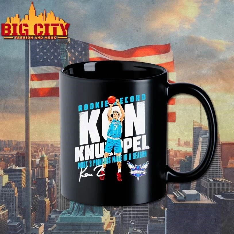 Kon Knueppel most 3 pointers made in a season Charlotte Hornets basketball signature Shirt