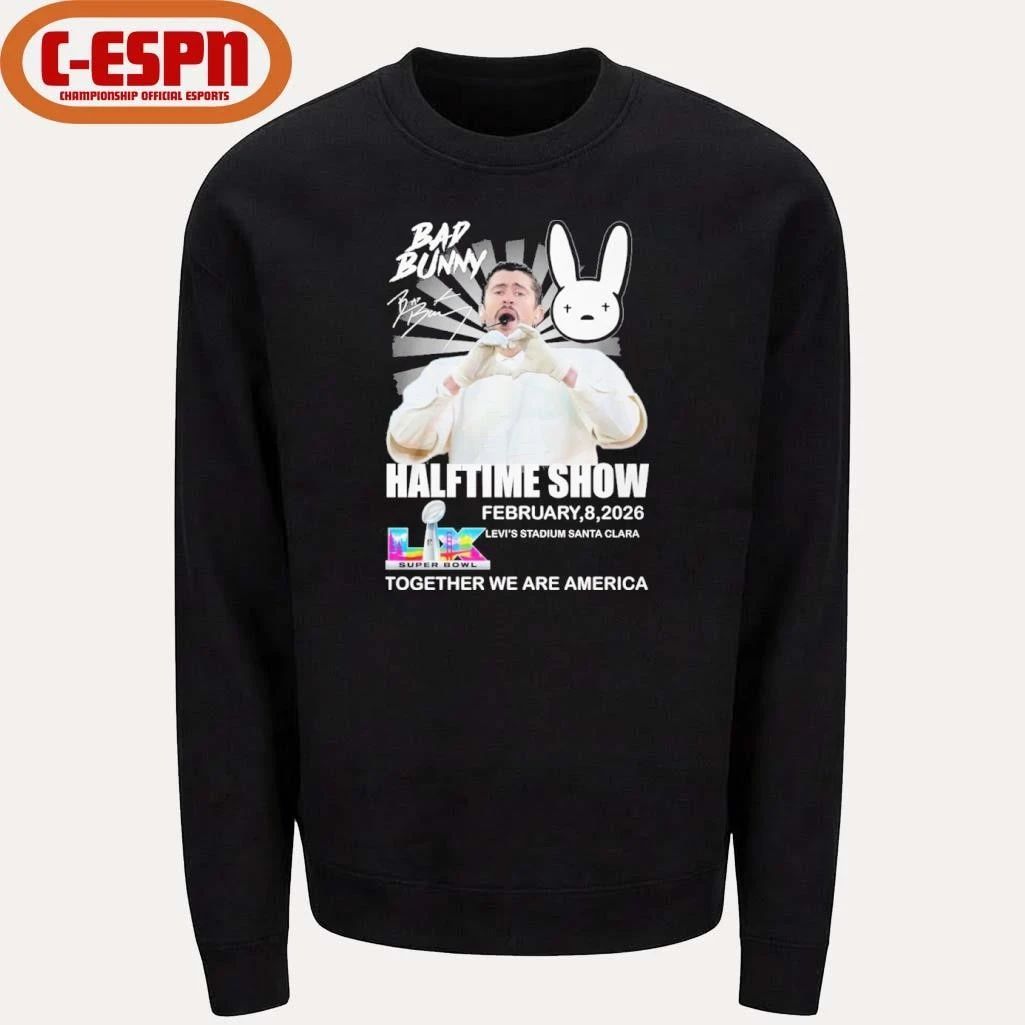 Bad Bunny Super Bowl LX Halftime Show Together We Are America Shirt