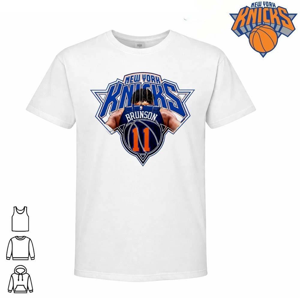 Jalen Brunson New York Knicks Number 11 Basketball Graphic Star Logo NBA Finals 2026 Shirt