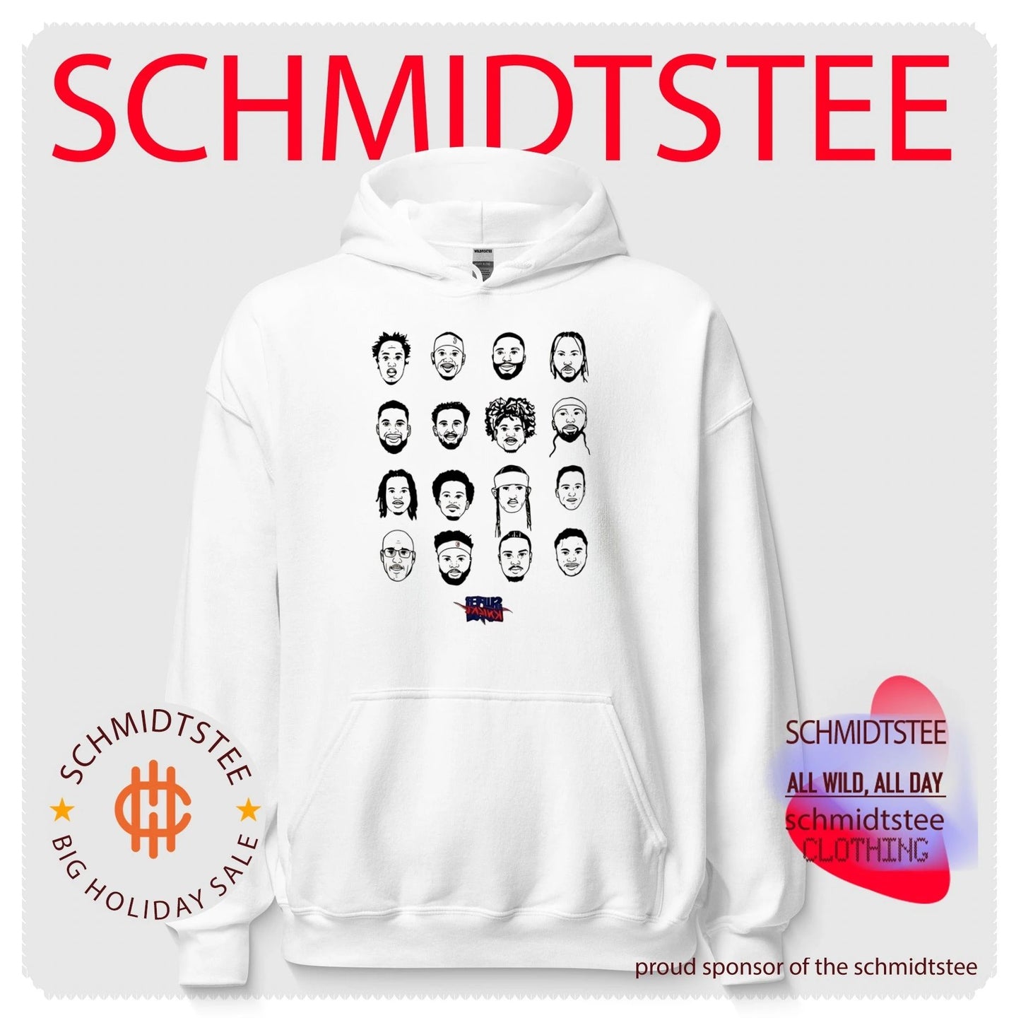 New York Knicks Player Portrait White Graphic shirt