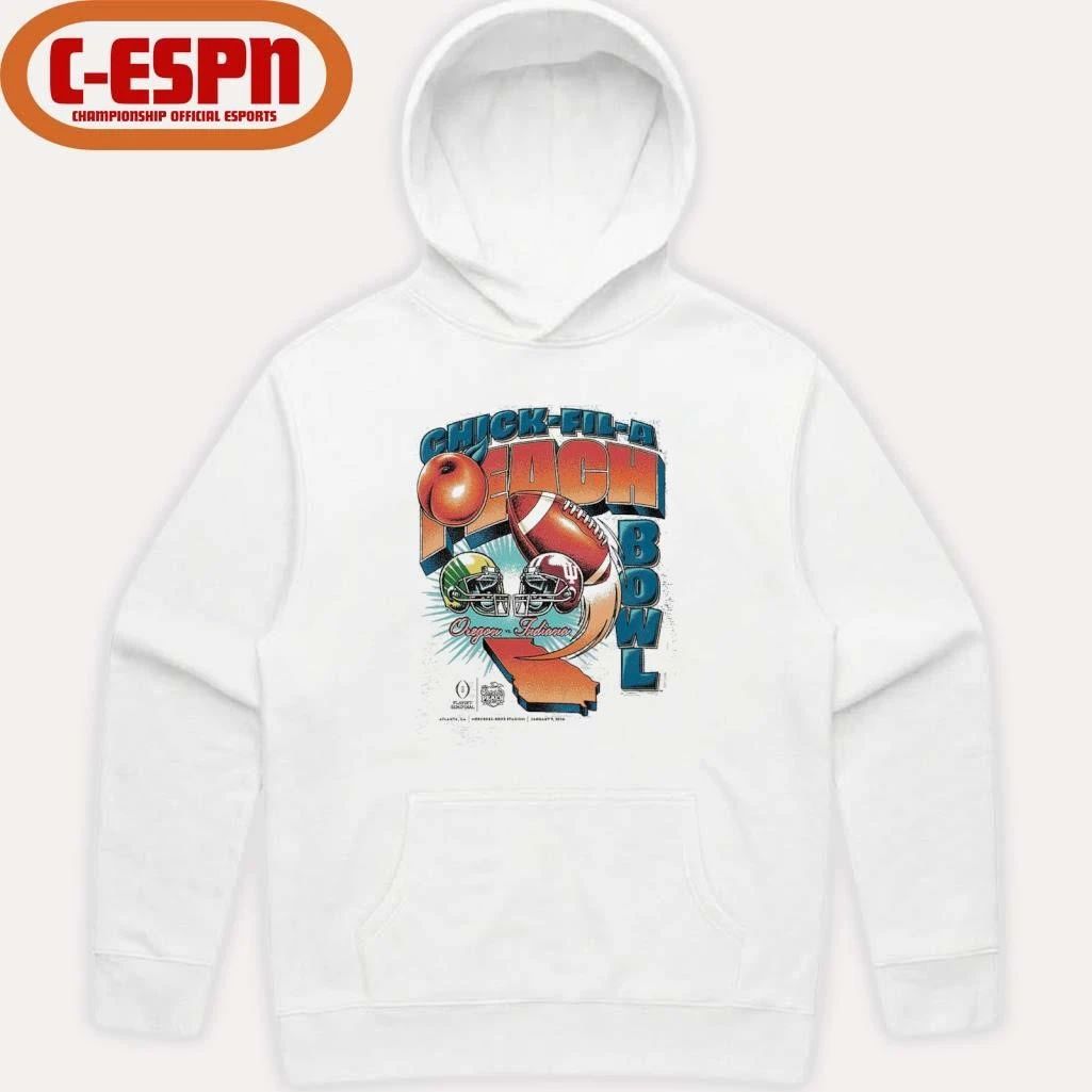 CFP 2026 Peach Bowl Matchup T-Shirt Oregon Vs Indiana