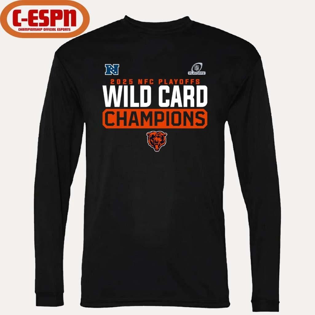 Chicago Bears 2025-26 NFC Wild Card Playoffs Champions Shirt