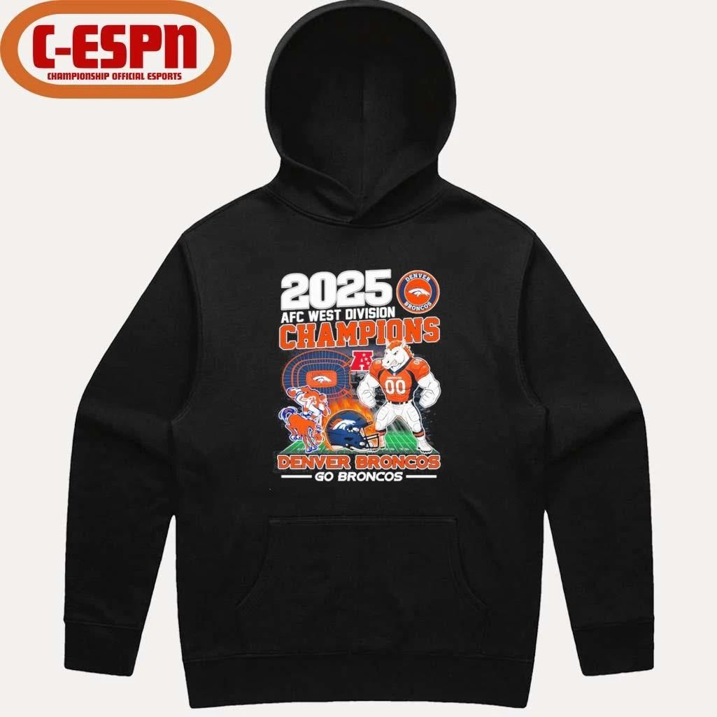 Go Broncos 2025 AFC West Champions Shirt
