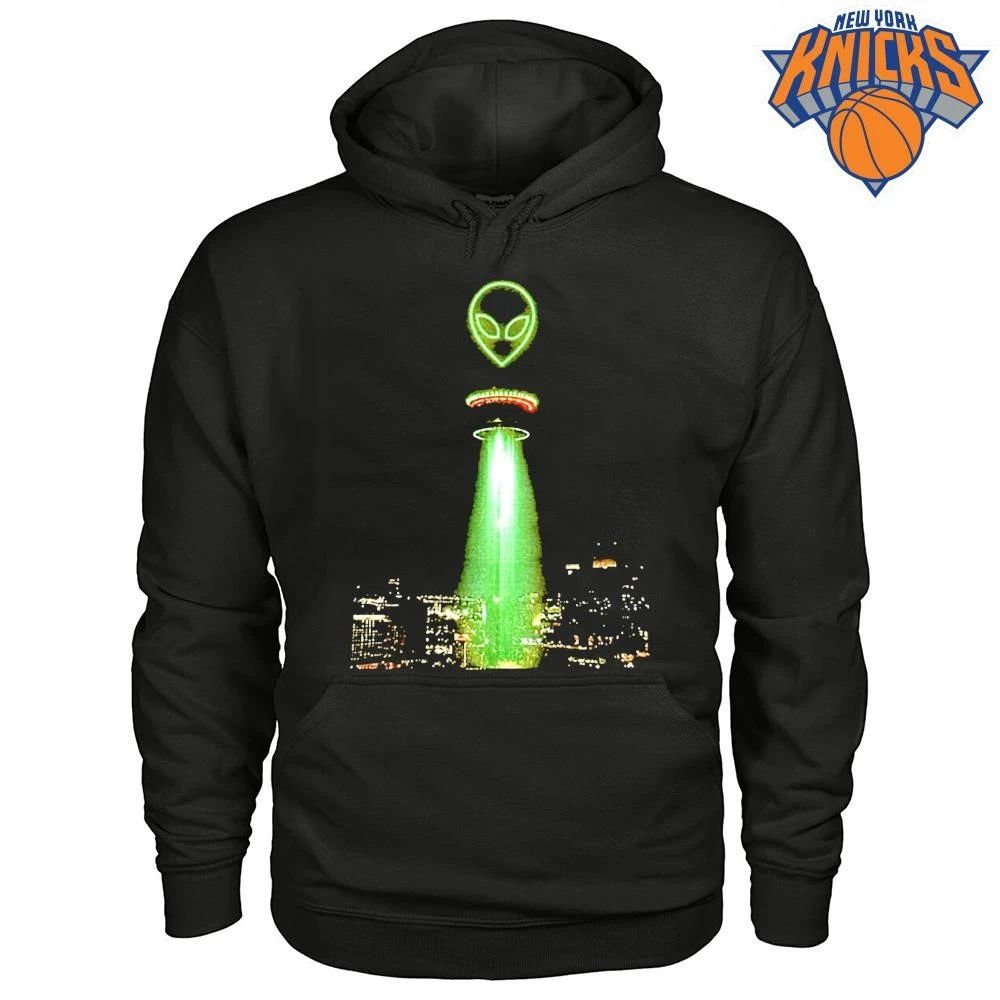Green Alien Head UFO Beam San Antonio City Skyline Victor Wembanyama NBA Finals 2026 Shirt
