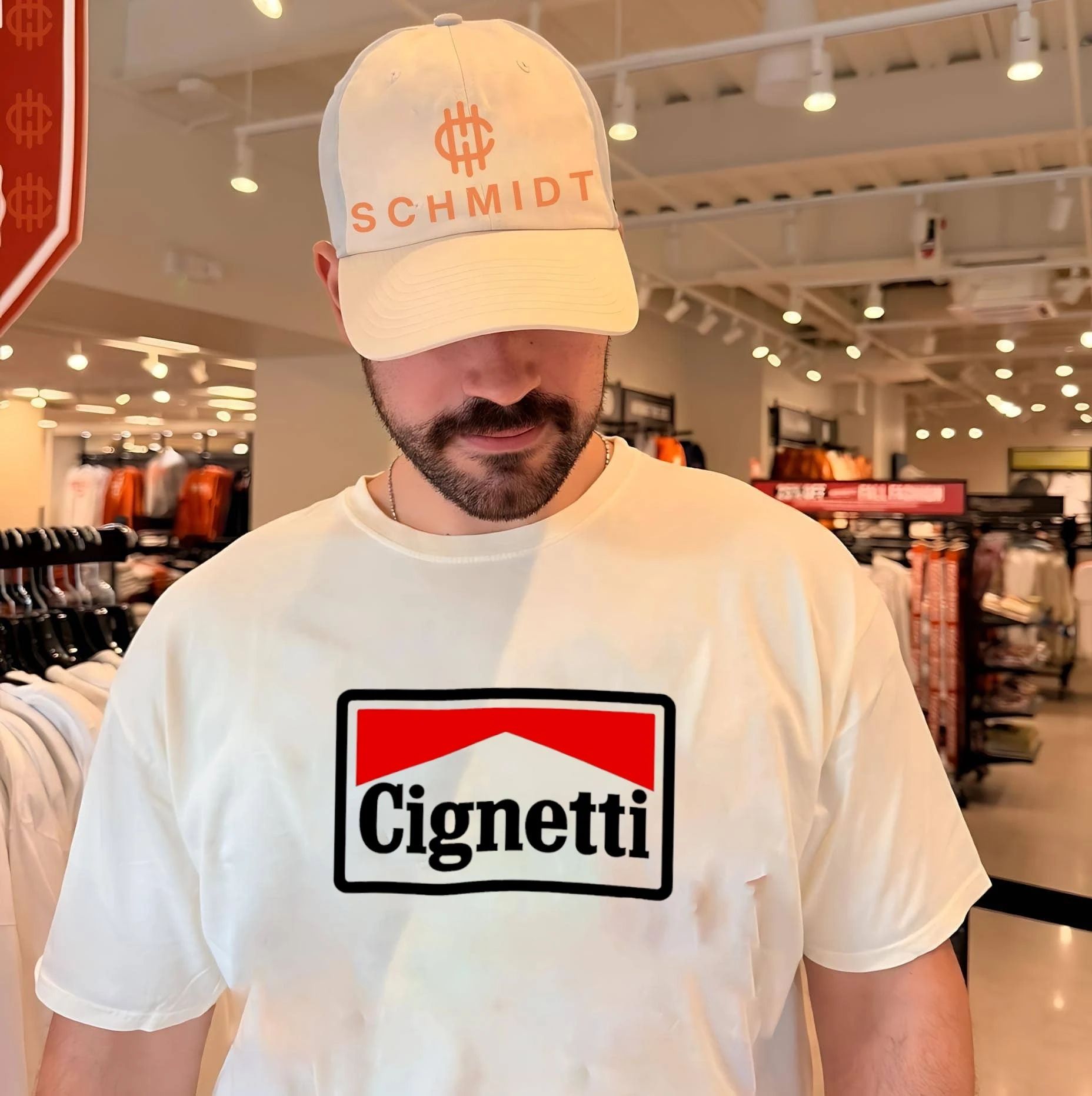 Indiana Hoosiers coach Curt Cignetti Malboro inspired logo shirt