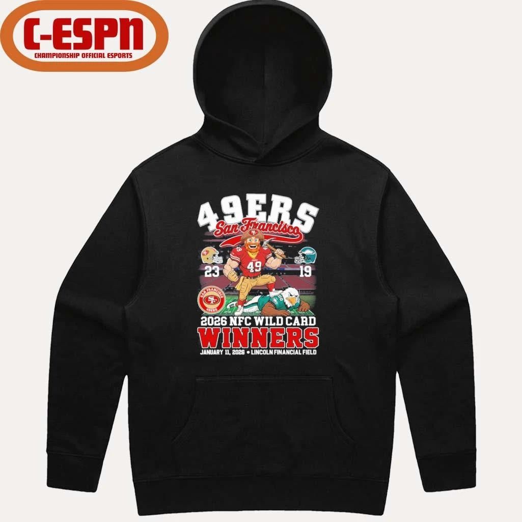 San Francisco 49s Mascot 2026 NFC Wild Card Winners Shirt