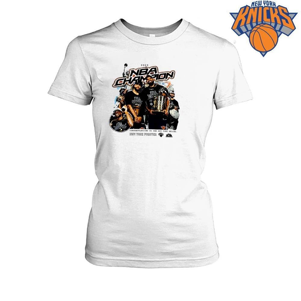 New York Basketball 2026 NBA Champions Victory Trophy Vintage Bootleg Rap Style Shirt