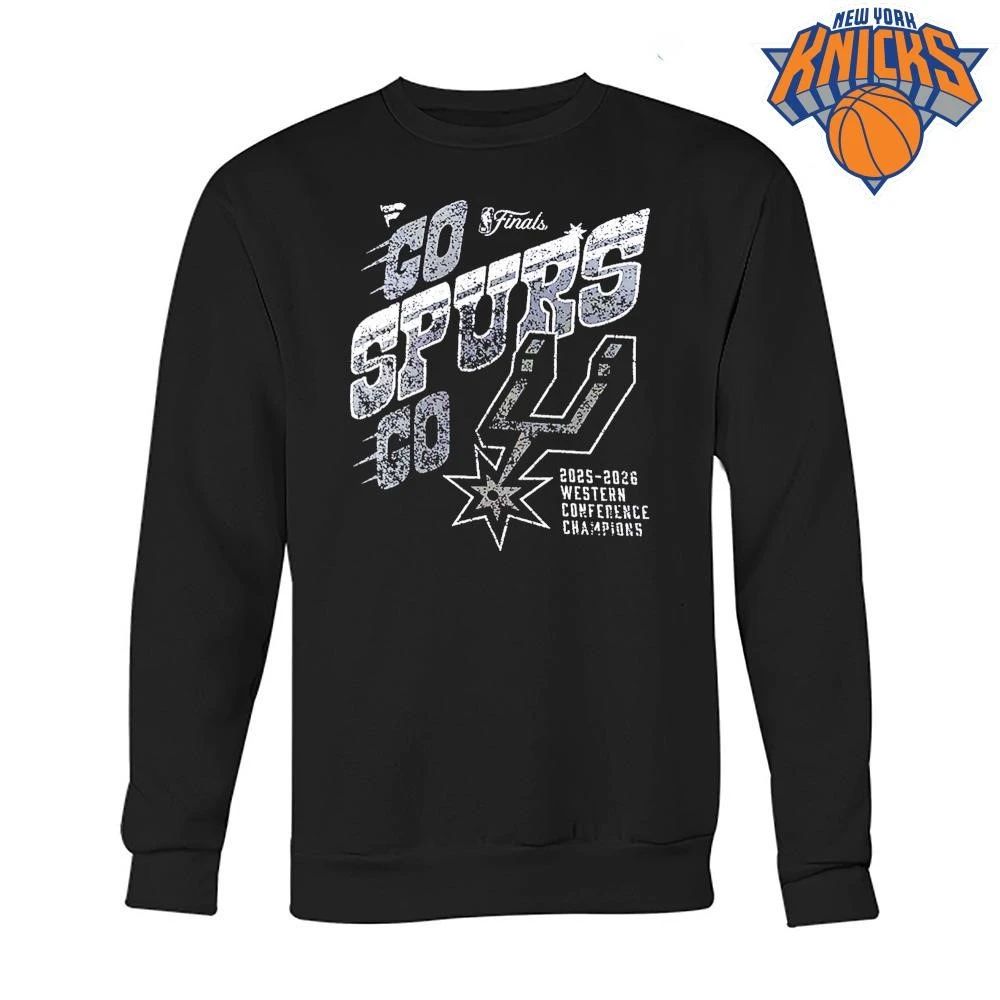 San Antonio Spurs Go Spurs Go 2025-2026 Western Conference Champions Shirt