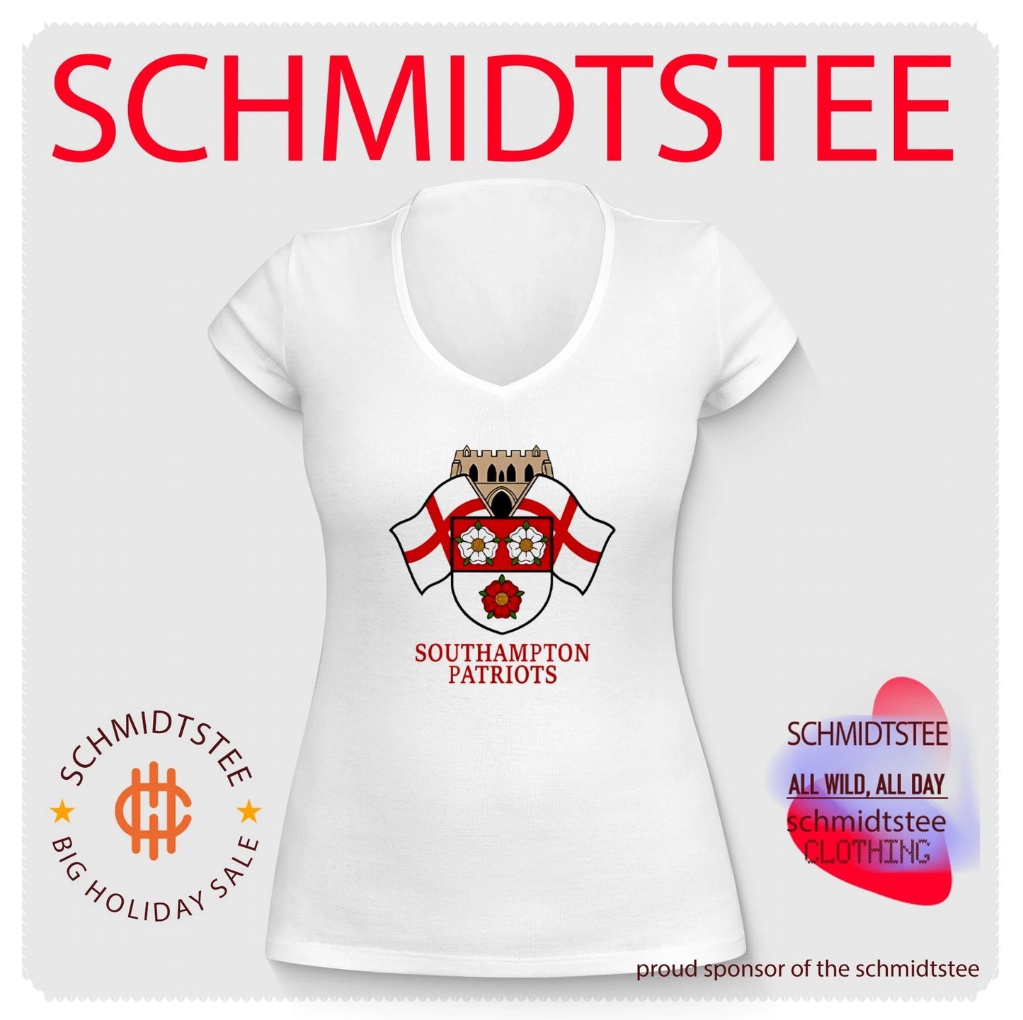 Southampton Patriots flag logo shirt