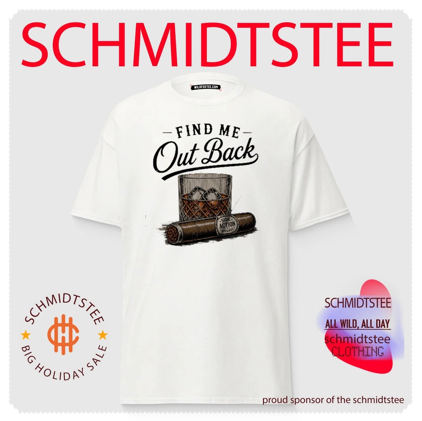 Find me out back graphic shirt