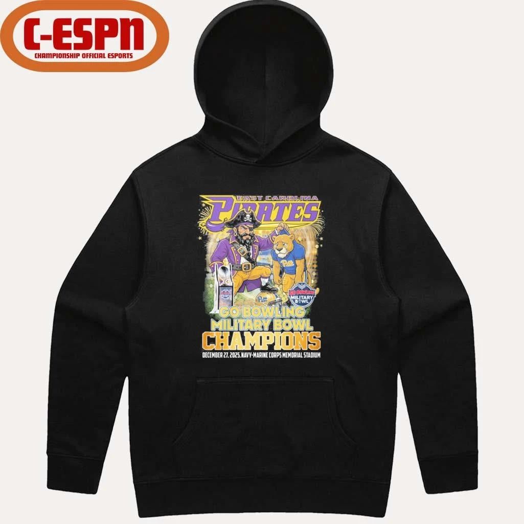 ECU Pirates mascot Military Bowl Champions Shirt