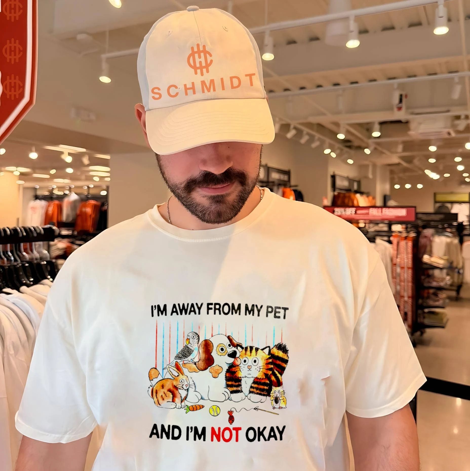 I’m away from my pet and I’m not okay cartoon shirt