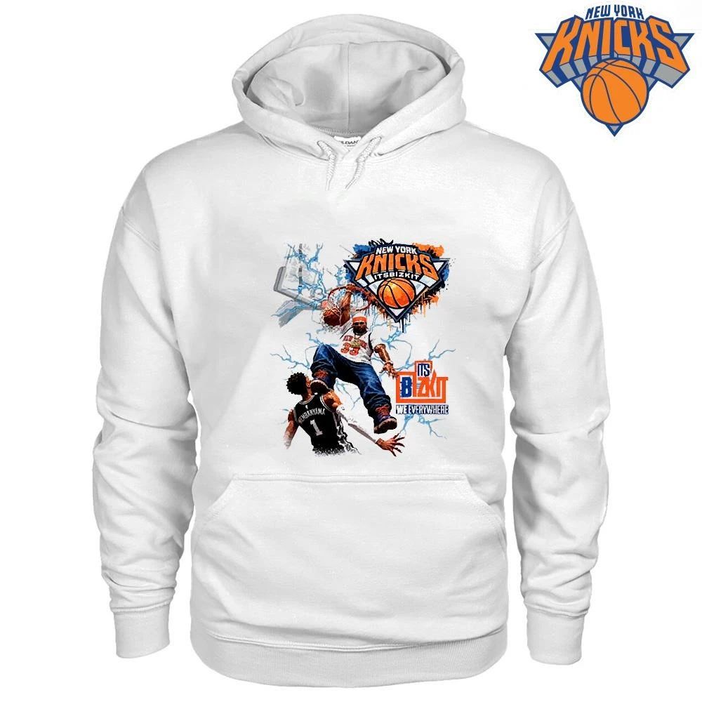 ItsBizkit New York Knicks We Everywhere Patrick Ewing Dunking On Wembanyama Shirt