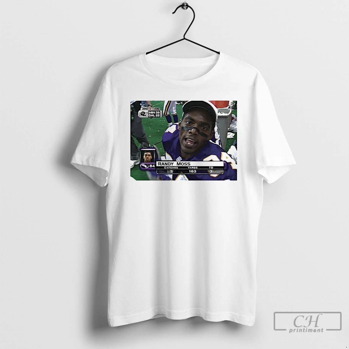 Premium Randy Moss Minnesota Vikings Portrait T Shirts
