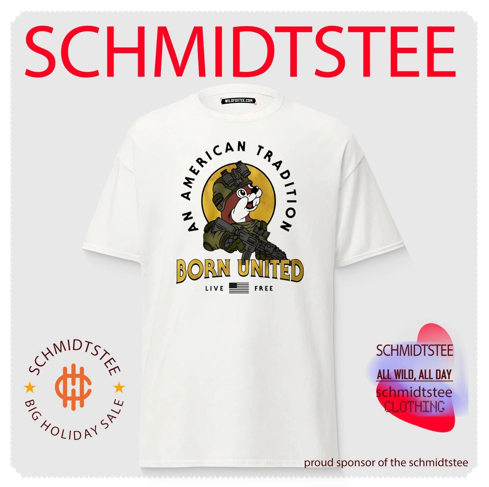 Buc-Ees An American Tradition Born United Live Free shirt