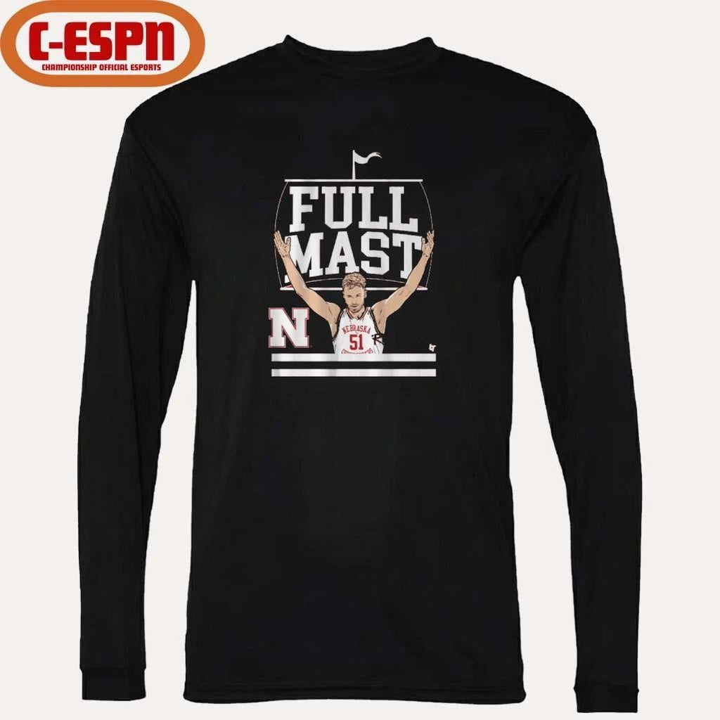Nebraska Basketball Rienk Mast Full Mast Shirt