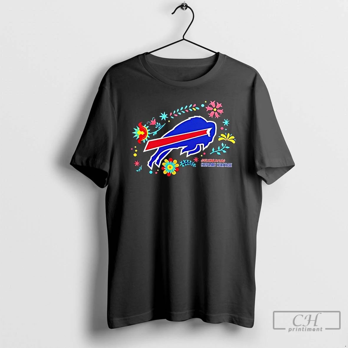 Premium 2025 Buffalo Bill X Celebrating Hispanic Heritage 2 Sided T Shirts