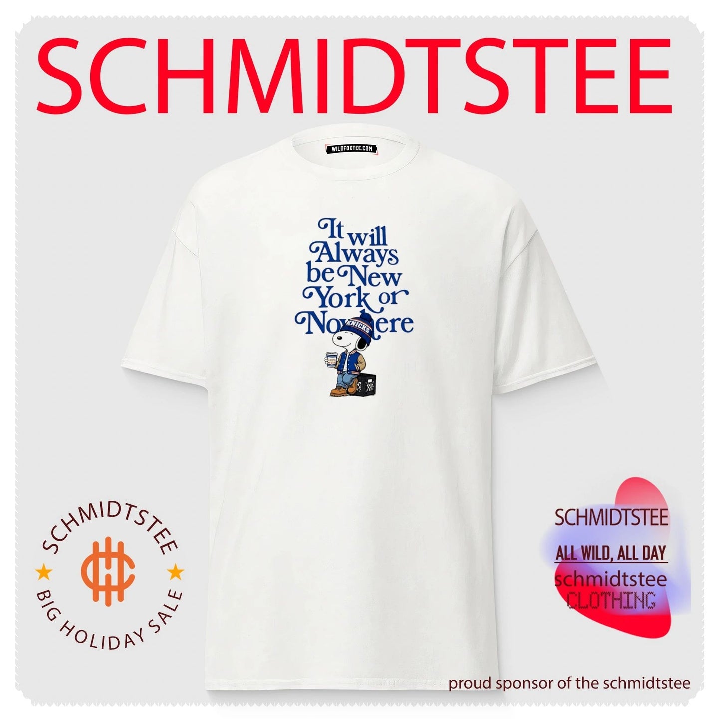 It will always be New York or Nowhere Snoopy Knicks shirt