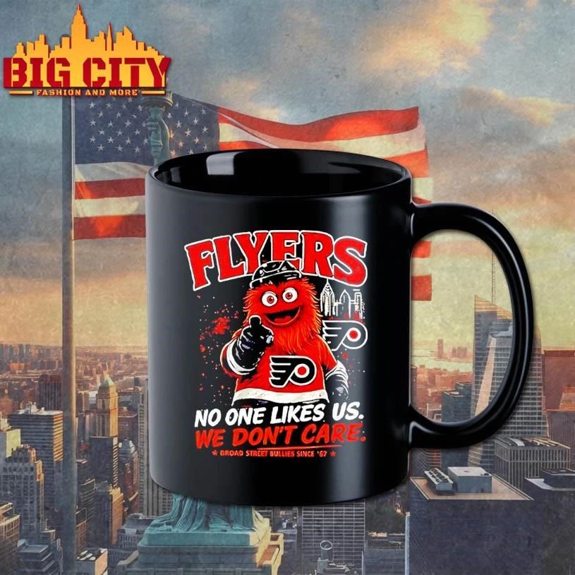 Awesome Philadelphia Flyers Gritty No One Likes Us We Dont Care Shirt