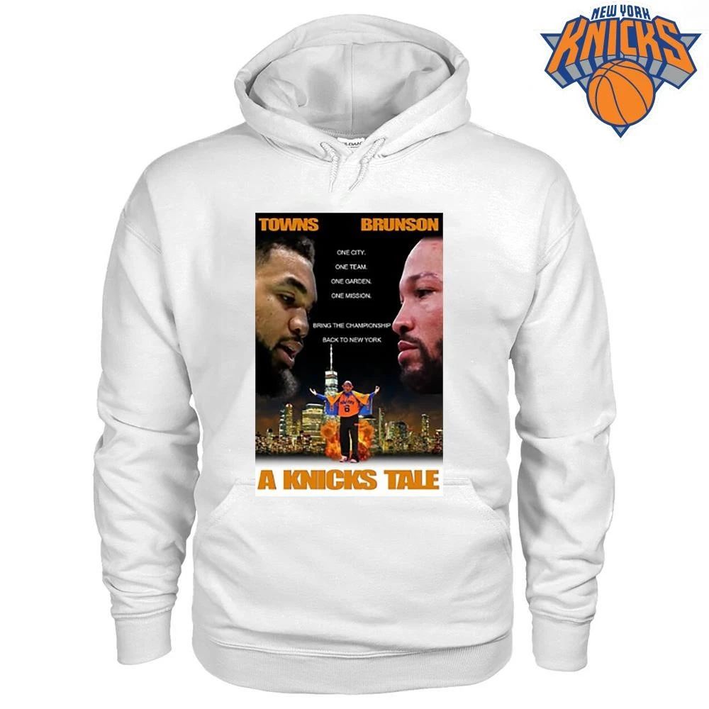 A Knicks Tale Towns Brunson Movie Poster Blue New York Knicks Champions NBA 2026 Shirt