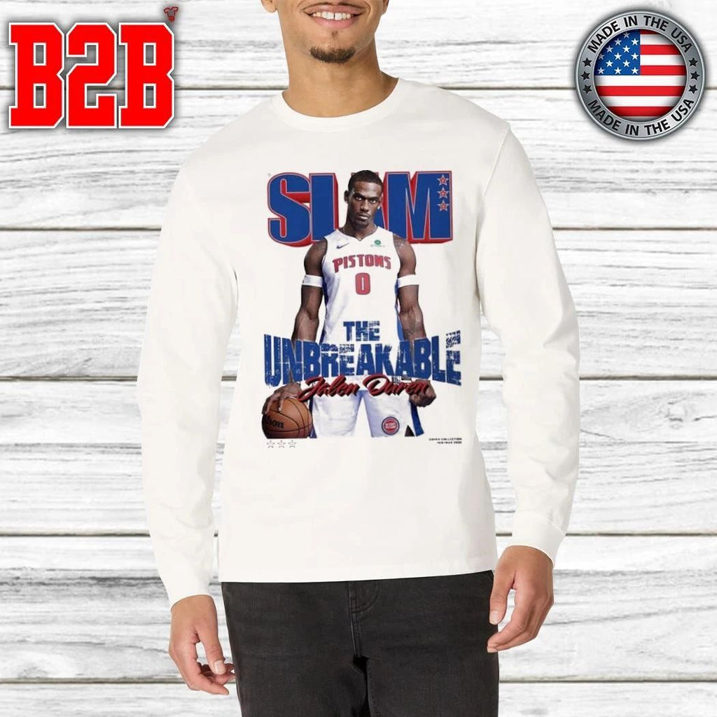 SLAM 260 Jalen Duren Magazine Cover The Unbreakable From Team Detroit Pistons Shirt