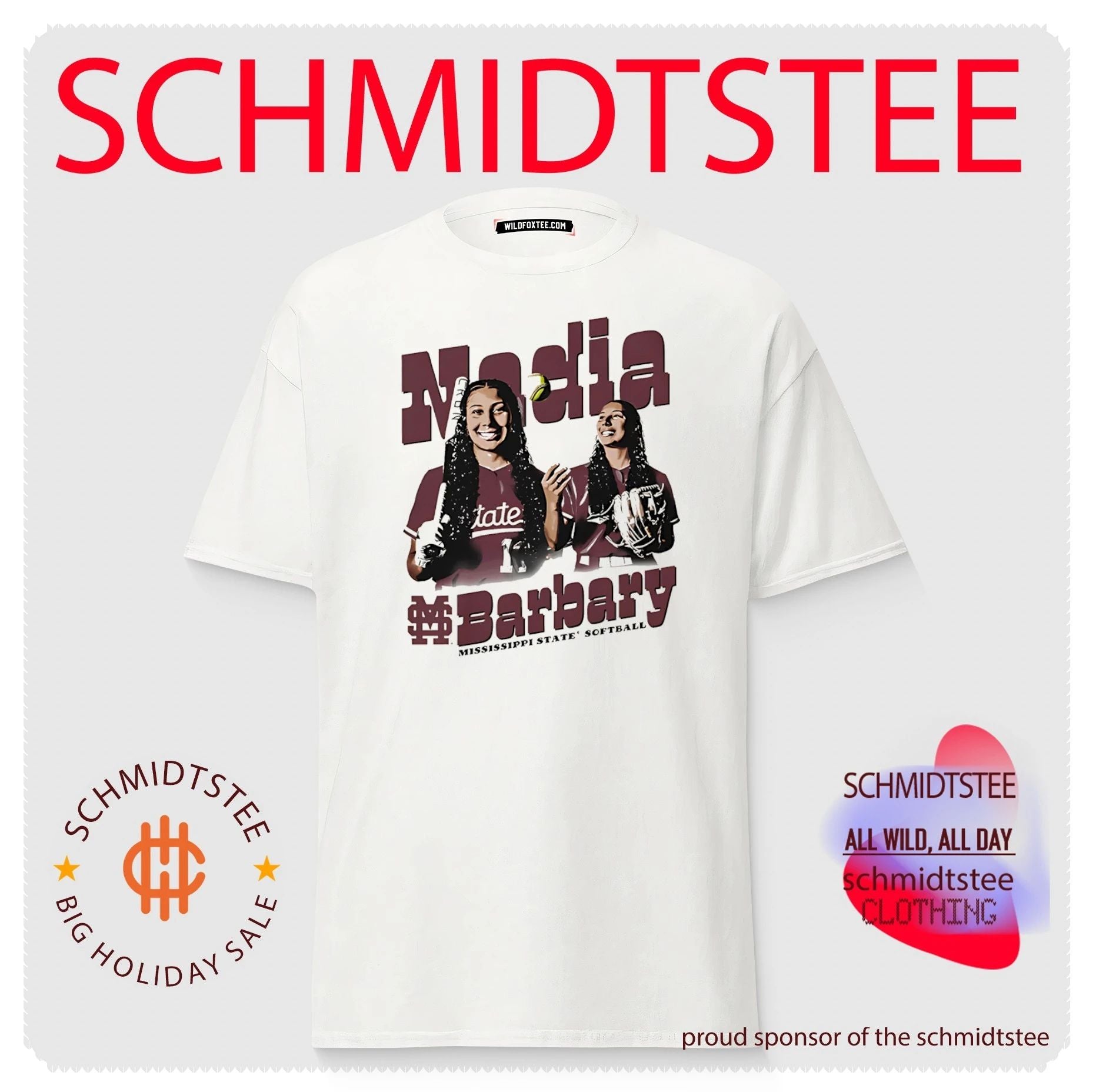 Mississippi State Nadia Barbary portrait vintage shirt
