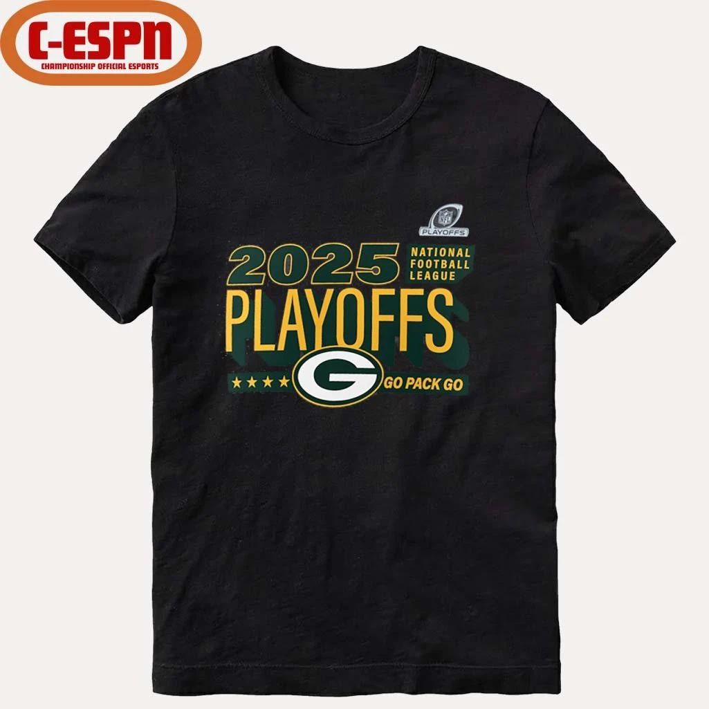 Green Bay Packers Go Pack Go 2025 NFL Playoffs Ready T-Shirt