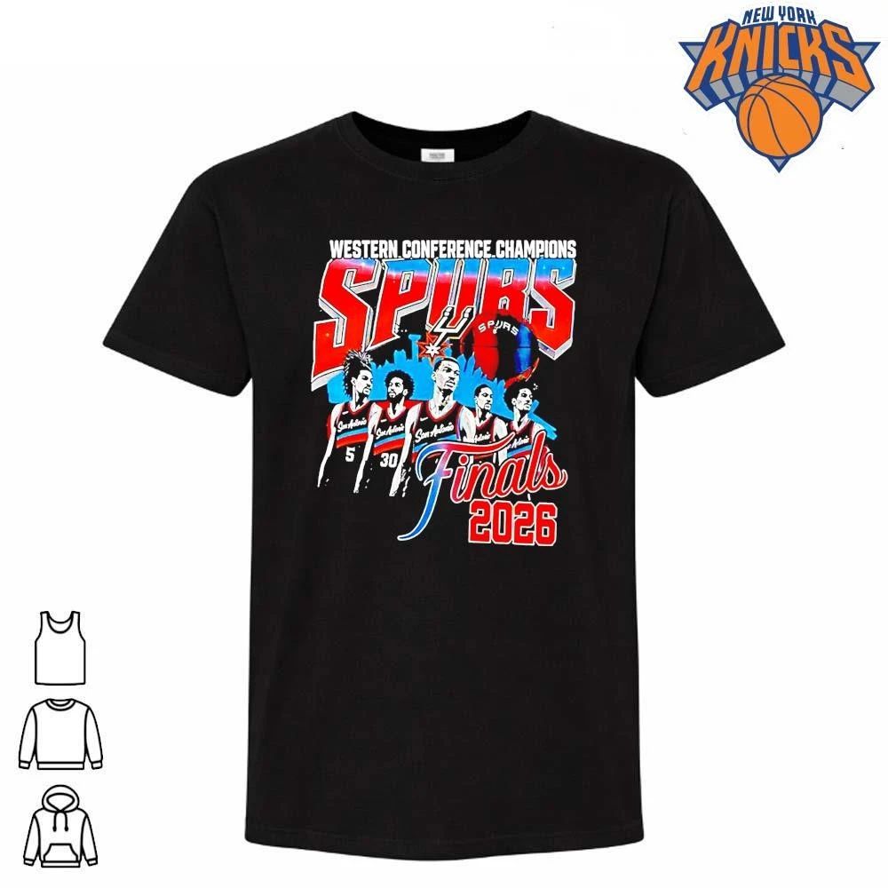 San Antonio Spurs 2026 Western Conference Champions Nba Finals Players Shirt
