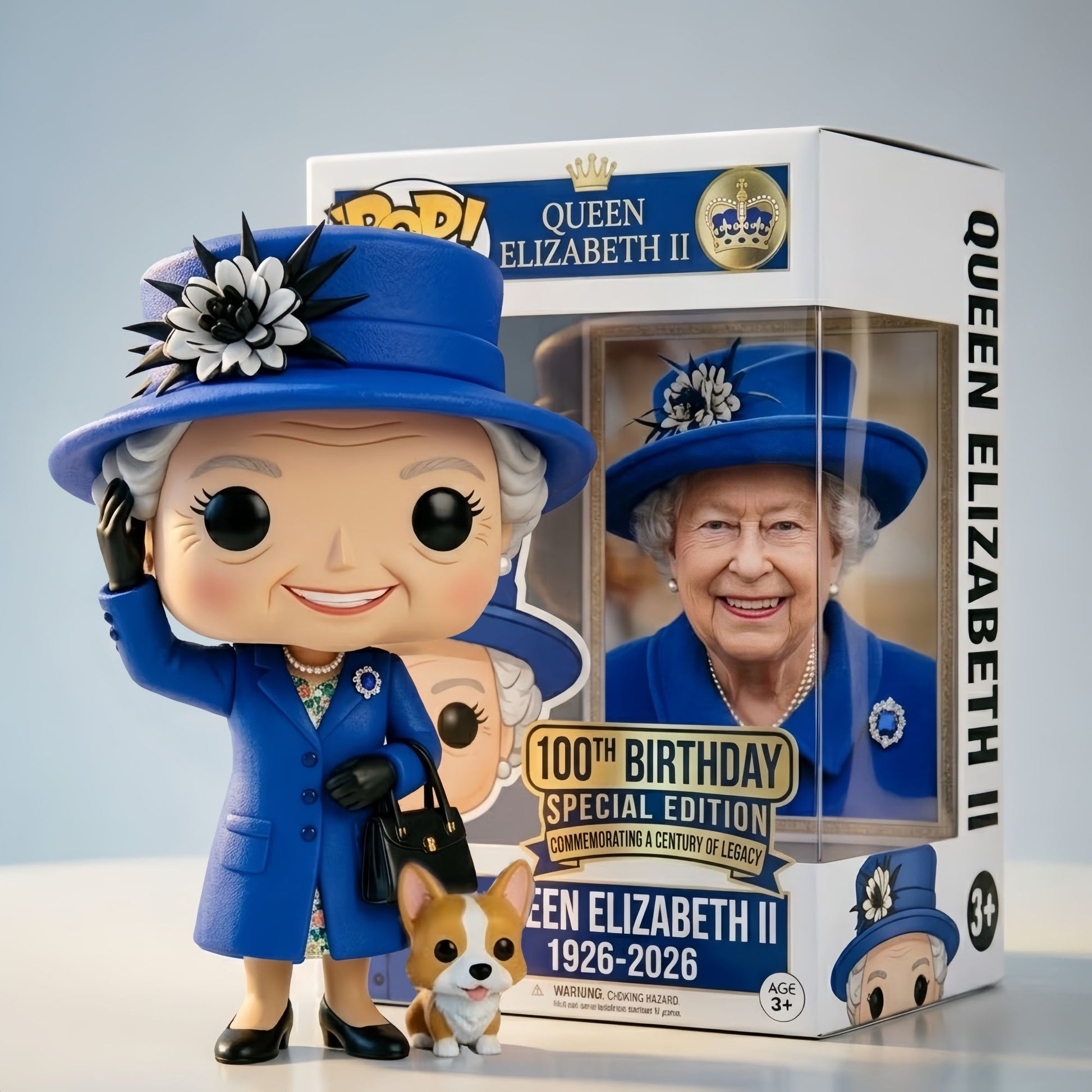 Queen Elizabeth II 100th Anniversary Special Edition Pop Figure