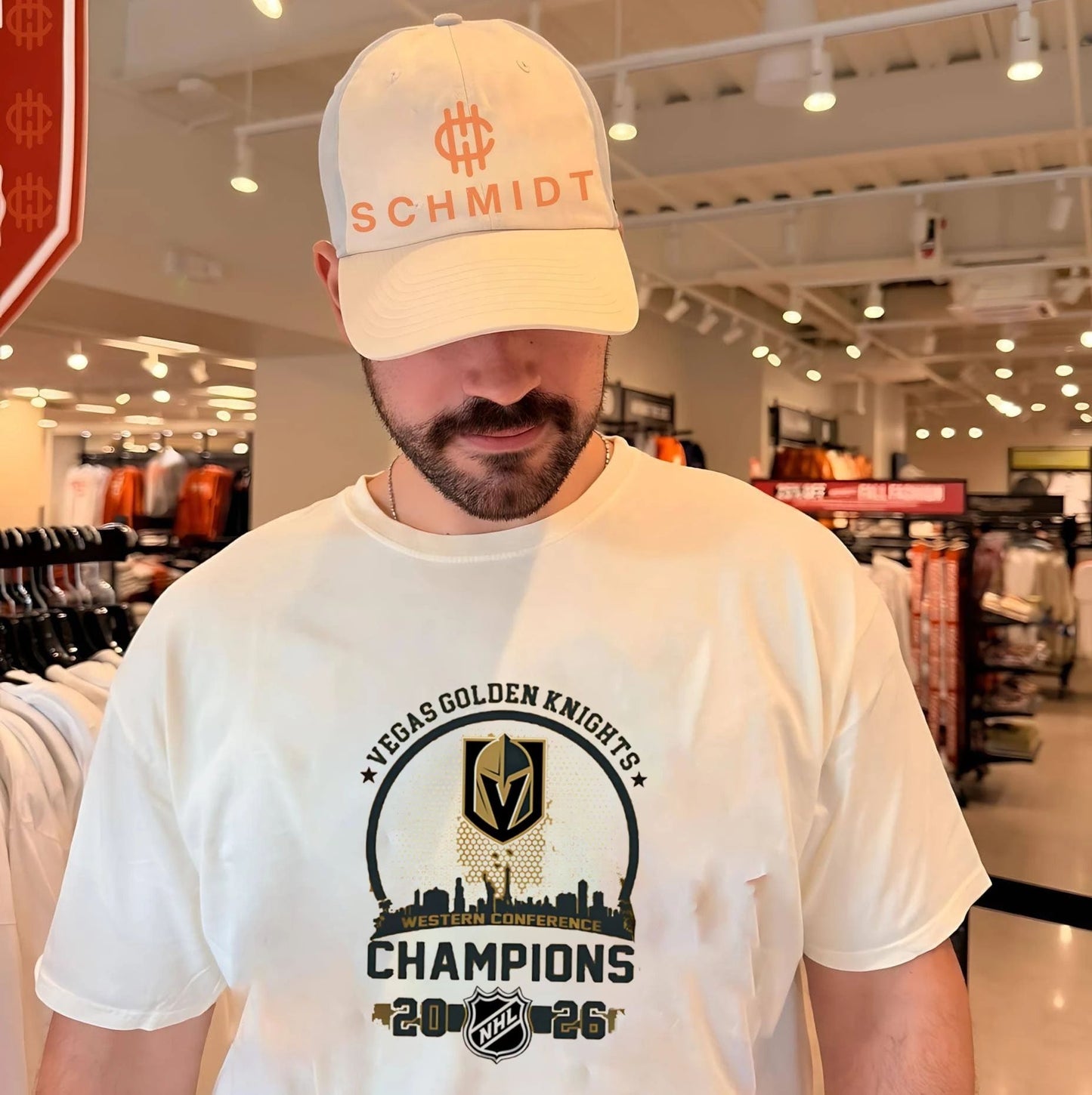 Vegas Golden Knights 2026 Western Conference Champions city skyline shirt