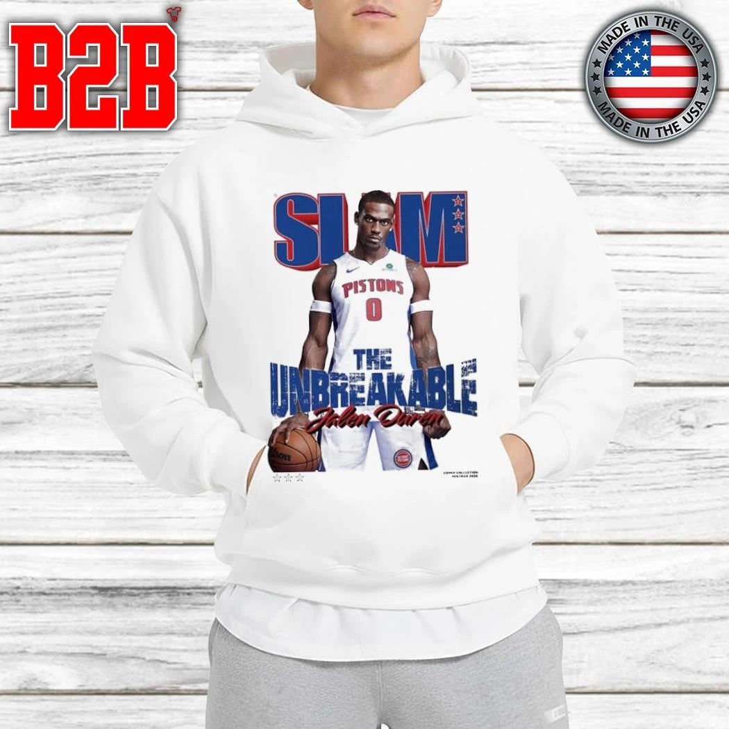 SLAM 260 Jalen Duren Magazine Cover The Unbreakable From Team Detroit Pistons Shirt