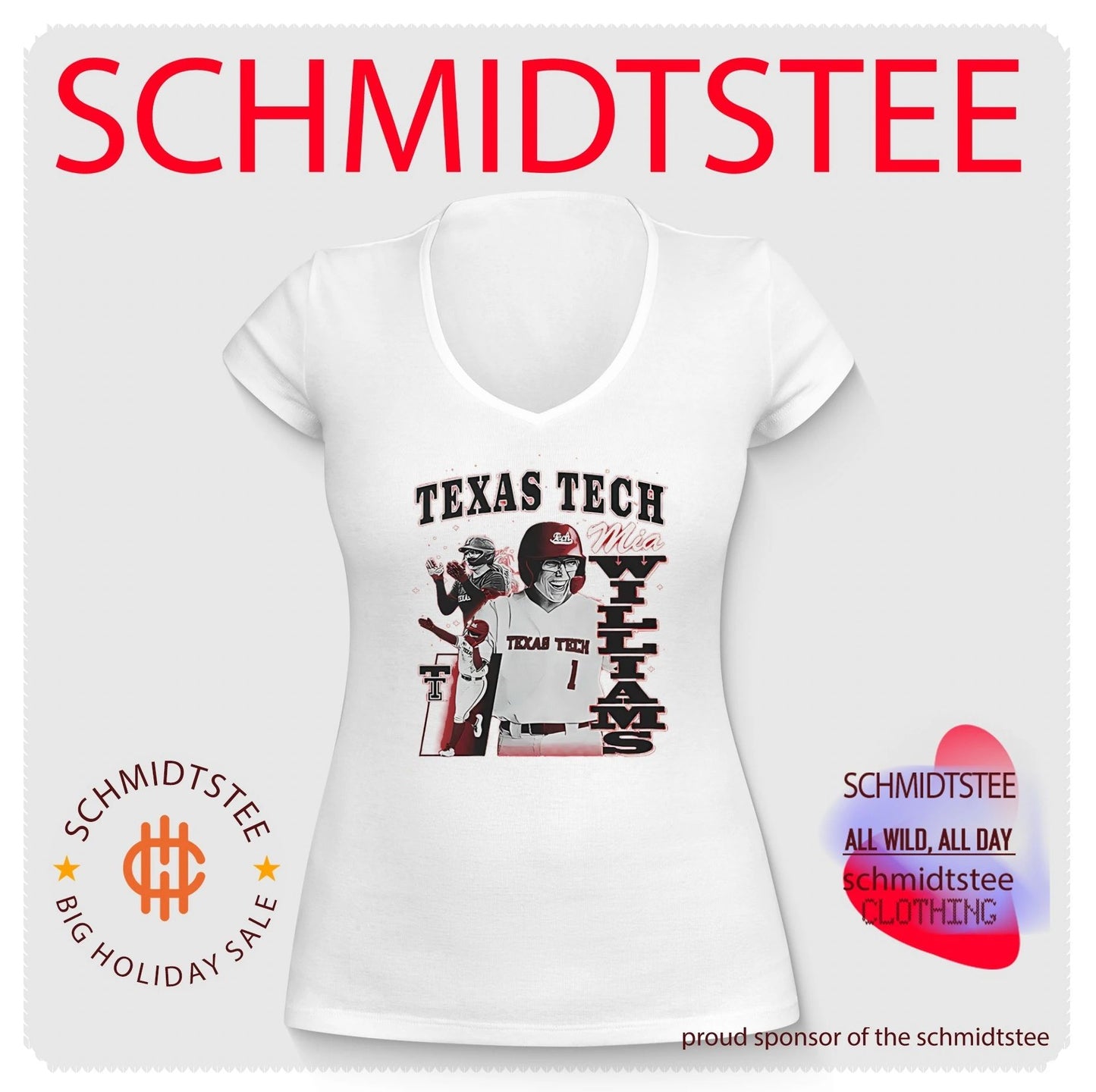 Texas Tech Mia Williams portrait vintage shirt