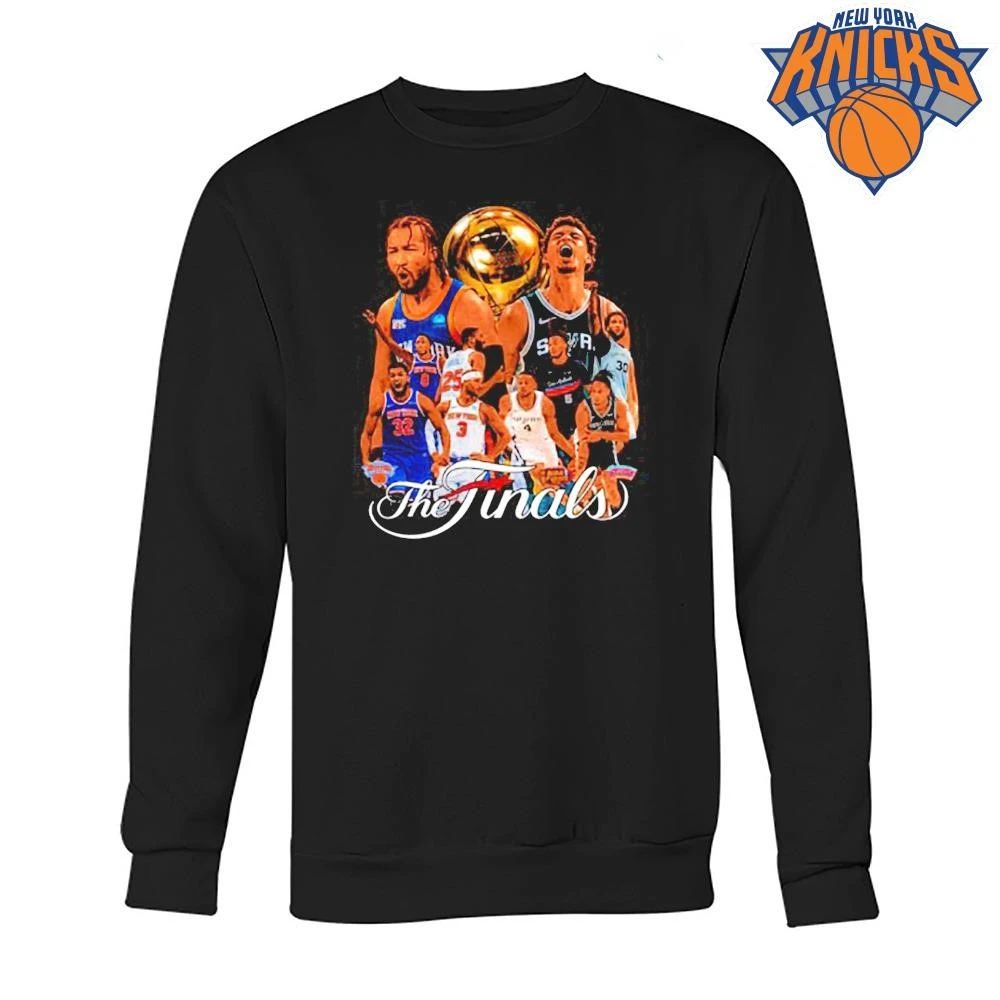 New York Knicks vs San Antonio Spurs Jalen Brunson Victor Wembanyama Championship Trophy The Finals Basketball Graphic Vintage NBA Finals 2026 Shirt