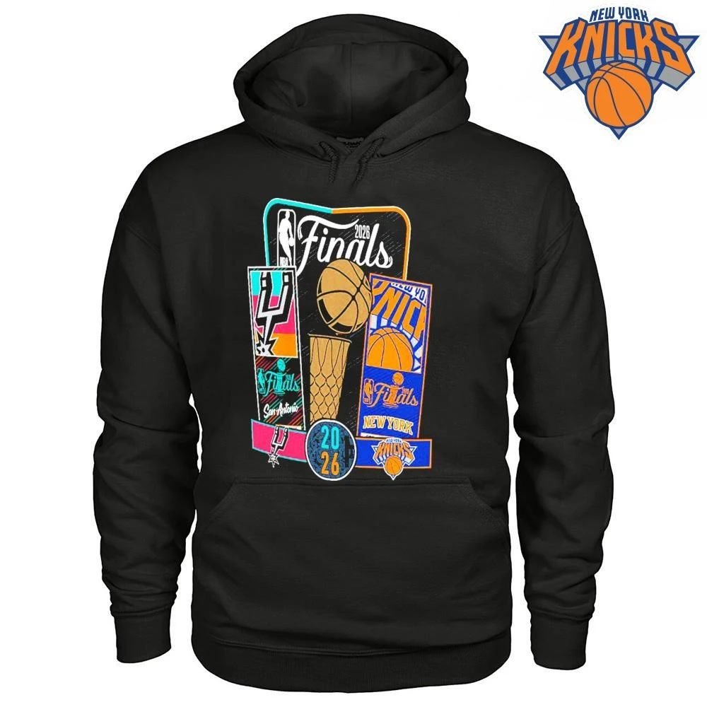 San Antonio Spurs Men’s Stadium Essentials 2026 NBA Finals Ticket Matchup Shirt
