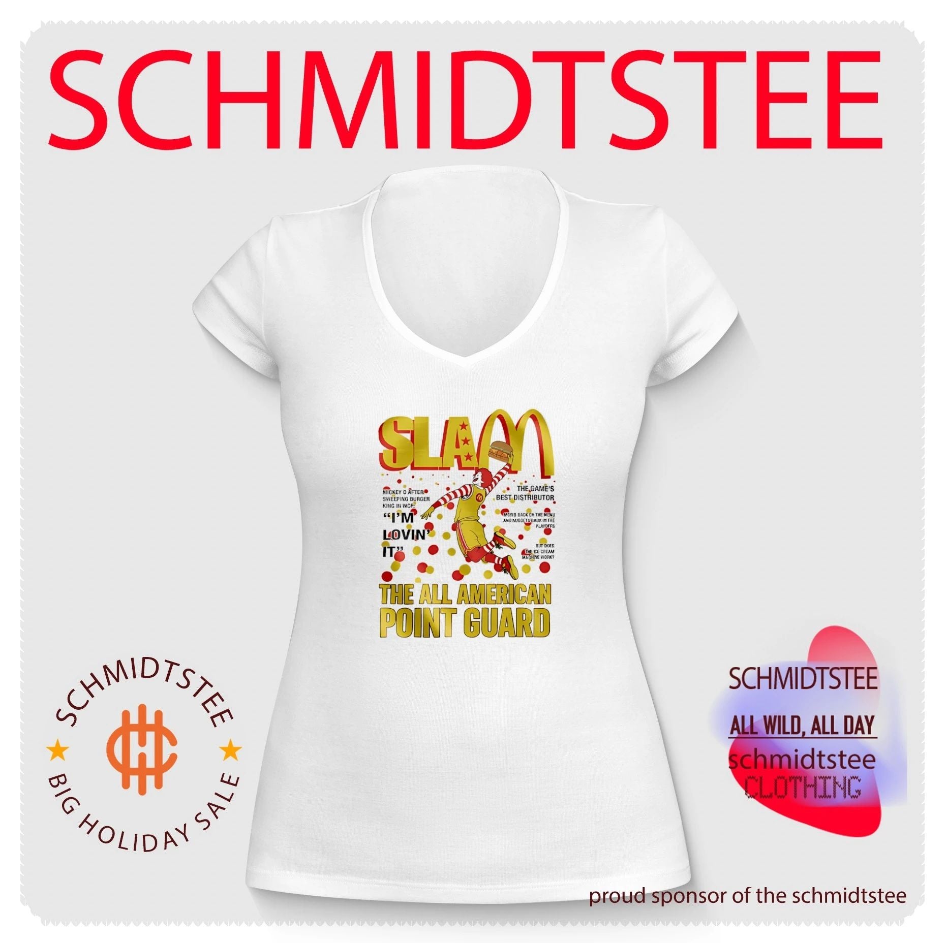 Ronald McDonald Slam the all American Point Guard shirt