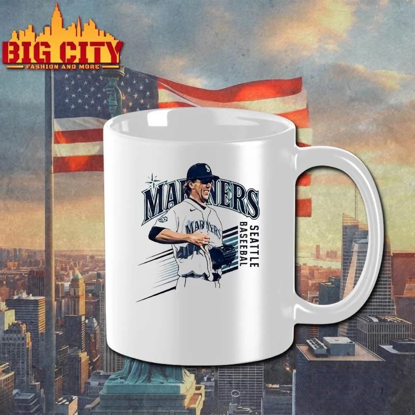 Mariners Logan Gilbert Baseball Pitcher Catches Ball In Shirt