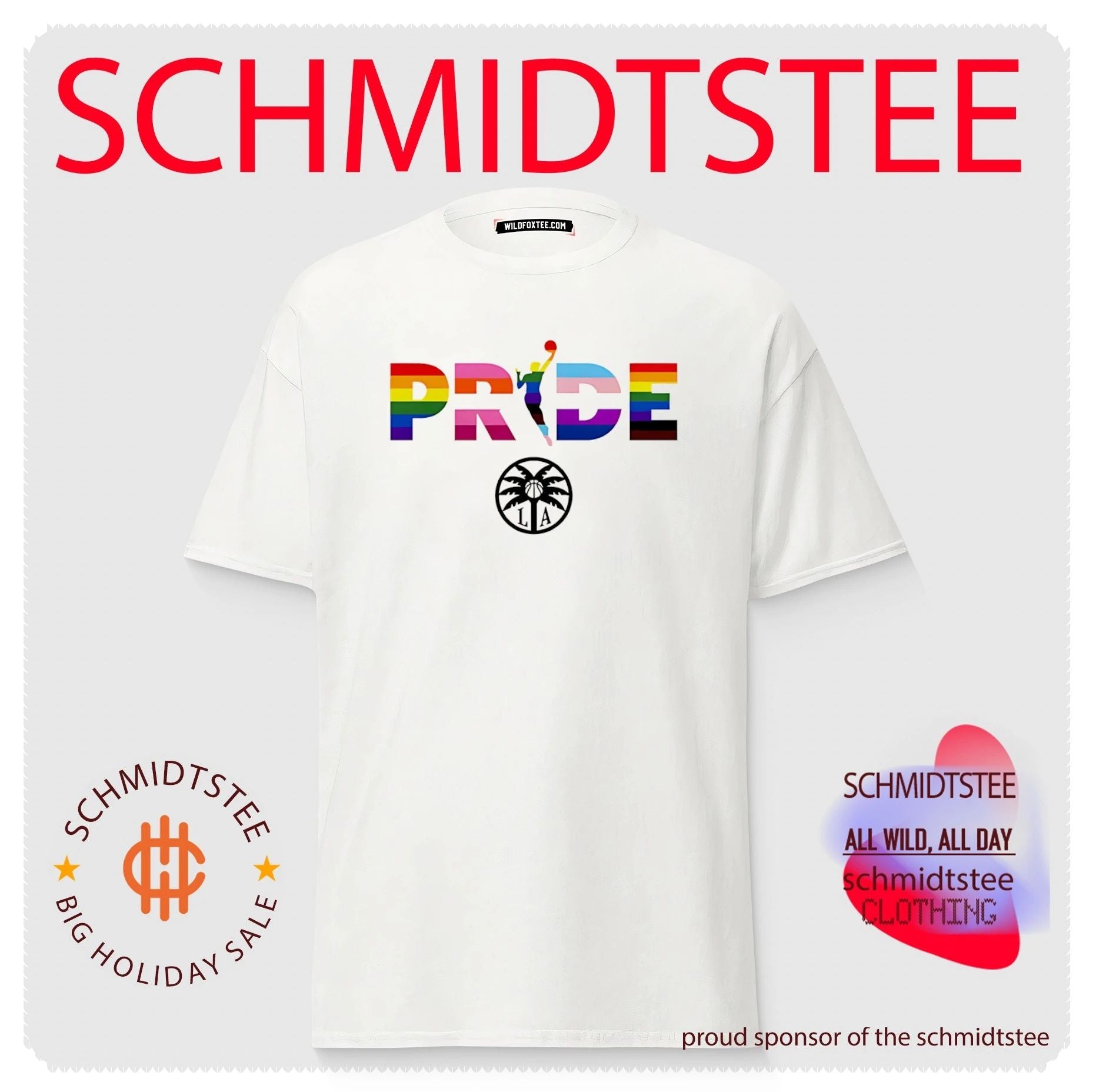 Los Angeles Sparks WNBA pride stripes shirt
